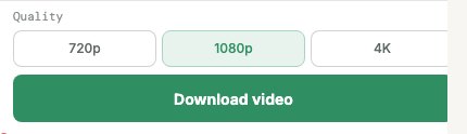 DDD Maps Travel editor export panel with quality choices and Download video button